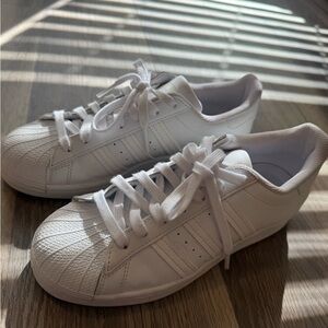 Adidas White Mesh Sneakers